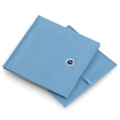 Zeller Úložný box textilní modrý 28x28x28cm