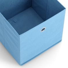Zeller Úložný box textilní modrý 28x28x28cm