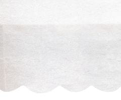Unique Plastový ubrus bílý krajkový 137x274cm