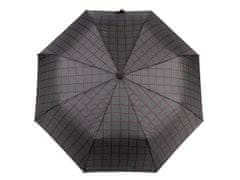 Pánský skládací deštník - černá bordó