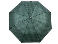 Pánský skládací vystřelovací deštník - zelená tmavá