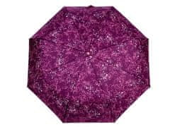 Dámský skládací vystřelovací deštník - fialová