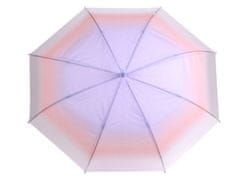 Dámský vystřelovací deštník ombré - fialová nejsvětlejší
