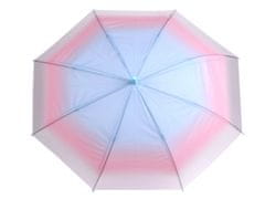 Dámský vystřelovací deštník ombré - modrá světlá