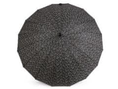 Dámský vystřelovací deštník - černá