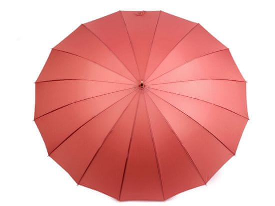 Dámský vystřelovací deštník - růžová rubínová
