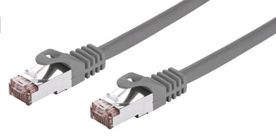 C-Tech kabel patchcord Cat6, FTP, 3m, šedá