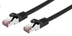 C-Tech kabel patchcord Cat6, FTP, 1m, černá