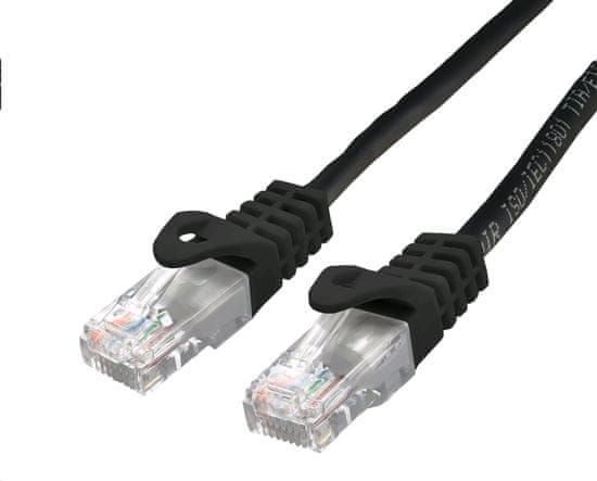 C-Tech kabel patchcord Cat6, UTP, 1m, černá