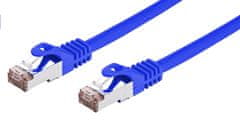 C-Tech kabel patchcord Cat6, FTP, 1m, modrá