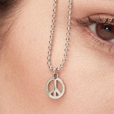 S'Agapõ Originální ocelový náhrdelník Peace Smile SSM002