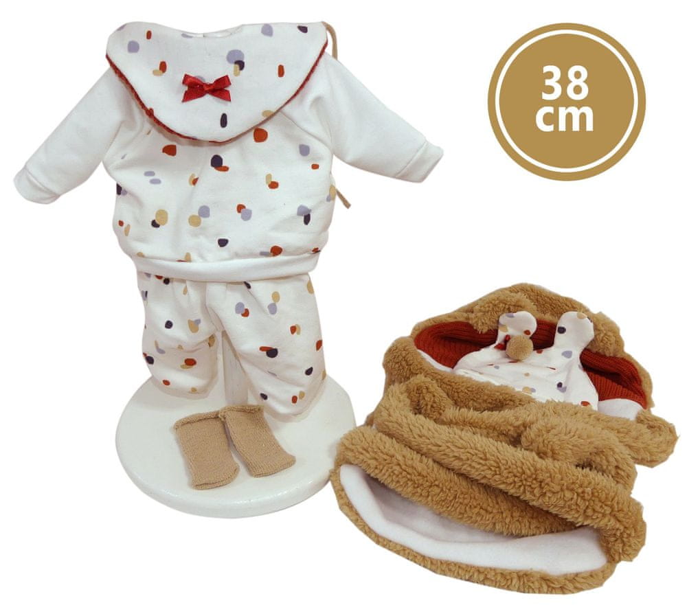Levně Llorens M38-945 obleček pro panenku miminko velikosti 38 cm