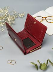Lorenti Elegantní dámská kožená peněženka Ella Linda, červená