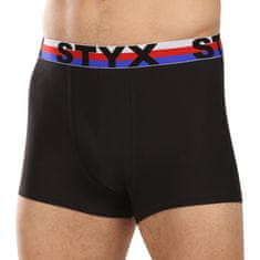 Styx 3PACK pánské boxerky sportovní guma černé trikolóra (3G1960) - velikost L