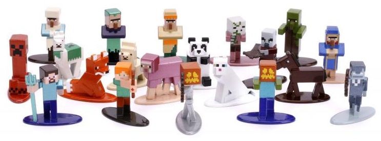 Levně Jada Toys Minecraft Kovové sběratelské nanofigurky 20 ks