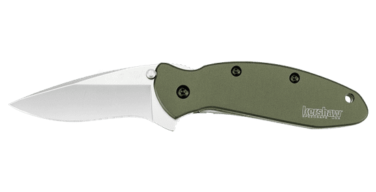 Kershaw 1620OL SCALLION - OLIVE kapesní nůž s asistencí 6 cm, olivově zelená, hliník
