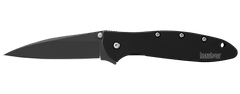 Kershaw 1660CKT LEEK - BLACK kapesní nůž 7,5 cm, celočerná, celoocelový