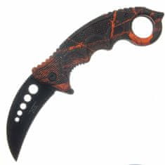 Herbertz 572513 kapesní nůž 8 cm, červeno-černá, polymer
