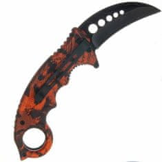 Herbertz 572513 kapesní nůž 8 cm, červeno-černá, polymer