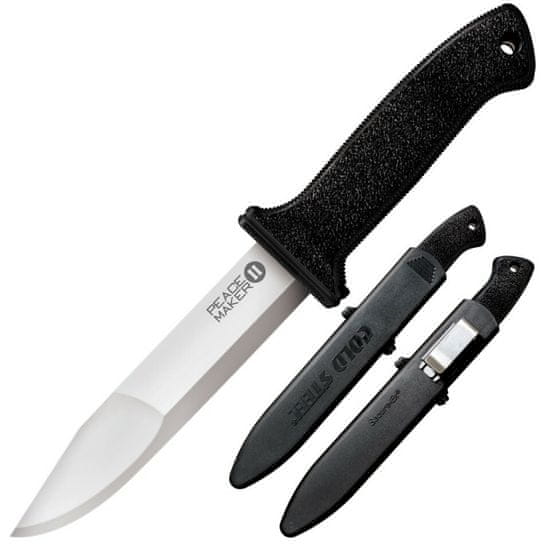 Cold Steel 20PBL Peace Maker II všestranný nůž 14 cm, černá, Kray-ex, pouzdro