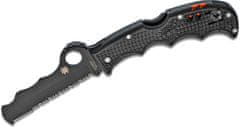 Spyderco C79PSBBK Assist záchranářský kapesní nůž 9,3 cm, celočerný, FRN, píšťalka, rozbíječ skla