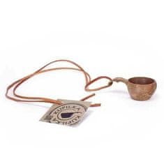 Kupilka K1B Mini cup Brown Volume 1 cl, weight 6 g, leather cord 100 cm