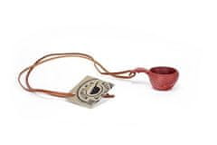 Kupilka K1R Mini cup Red Volume 1 cl, hmotnost 6 g, leather cord 100 cm