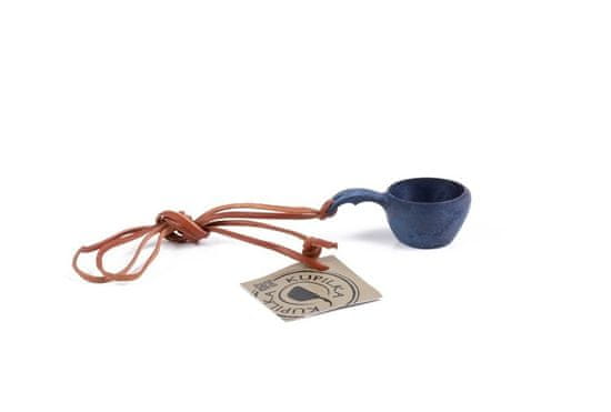 Kupilka K1M Mini cup Blue Volume 1 cl, weight 6 g, leather cord 100 cm