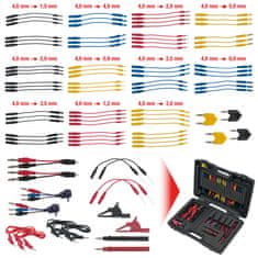 KS Tools Diagnostická sada zkušebních a měřících kabelů 12/24 V, 92 dílů - KS Tools 150.0950