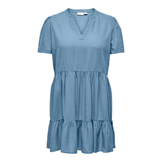 Only Carmakoma Dámské šaty CARTIRI-CARO Regular Fit 15311976 Blissful Blue