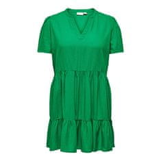 Only Carmakoma Dámské šaty CARTIRI-CARO Regular Fit 15311976 Green Bee (Velikost XL/XXL)