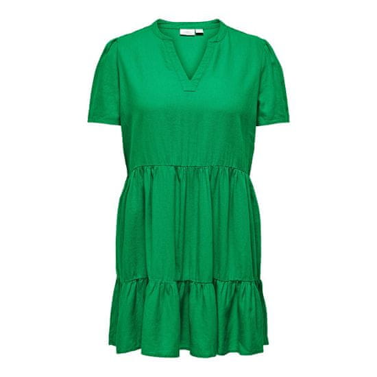 Only Carmakoma Dámské šaty CARTIRI-CARO Regular Fit 15311976 Green Bee