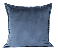 Homla Dekorační polštář s výplní | NANTU | imitace manšestru modrá | 45x45 cm | 840338 Homla