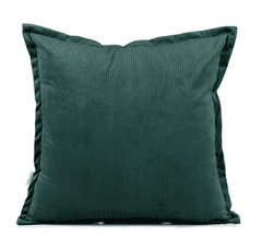 Homla Dekorační polštář s výplní | NANTU | imitace manšestru zelená | 45x45 | 854458 Homla
