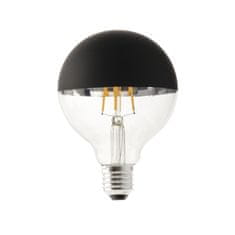 FARO Barcelona FARO LED žárovka G95 dekorativní černá E27 4W 2700K DIM