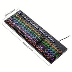 IZMAEL Podsvícená herní klávesnice ZK-4-Černá KP30681