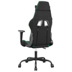 Vidaxl Masážní herní židle černá a zelená umělá kůže