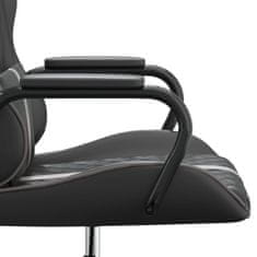Vidaxl Herní židle černá a šedá umělá kůže
