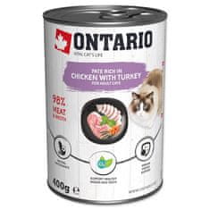 Ontario Konzerva kuře a krůta, paté 400g