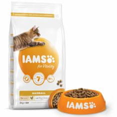 IAMS Krmivo Cat Adult/Senior Hairball Chicken 2kg 