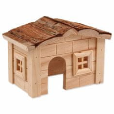 SMALL ANIMAL Domek dřevěný jednopatrový 20,5x14,5x12cm