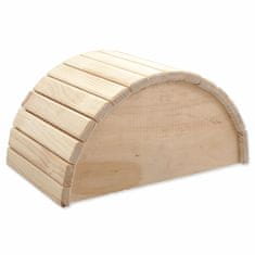 SMALL ANIMAL Domek Půlkruh dřevěný 31x20x15,5cm