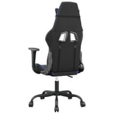 Vidaxl Herní židle černá a modrá umělá kůže