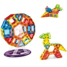 iMex Toys Magnetická stavebnice Magnetic Tiles 140ks