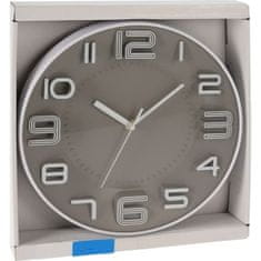 SEGNALE Nástěnné hodiny KO-837000320seda 28 cm bílá šedá