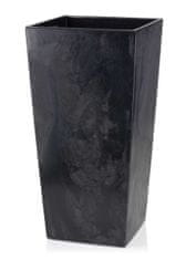 Dekorstyle Květináč Porto 68x35 cm černý beton
