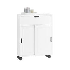 SoBuy SoBuy BZR31-W Skříňka do koupelny Koupelnový vozík Nízká skříňka Bílá