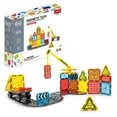 iMex Toys Magnetická stavebnice Magnetic Tiles Industry 42ks