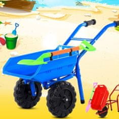 iMex Toys Zahradní sada 10v1 s kovovým nářadím, kolečky a doplňky 4575