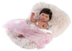 Llorens 73804 New Born holčička - realistická panenka miminko s celovinylovým tělem - 40 cm